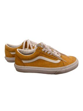 Vans Old Skool Suede Golden Yellow Sneakers, US Women 8